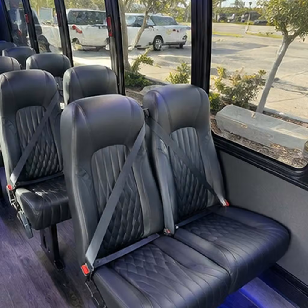28 passenger minibus inside