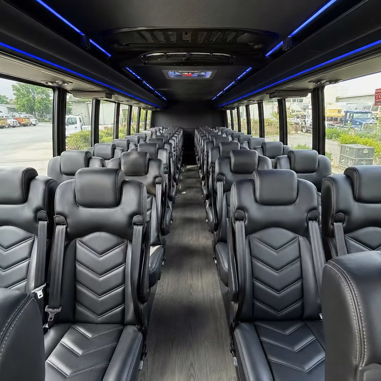 35 passenger minibus inside
