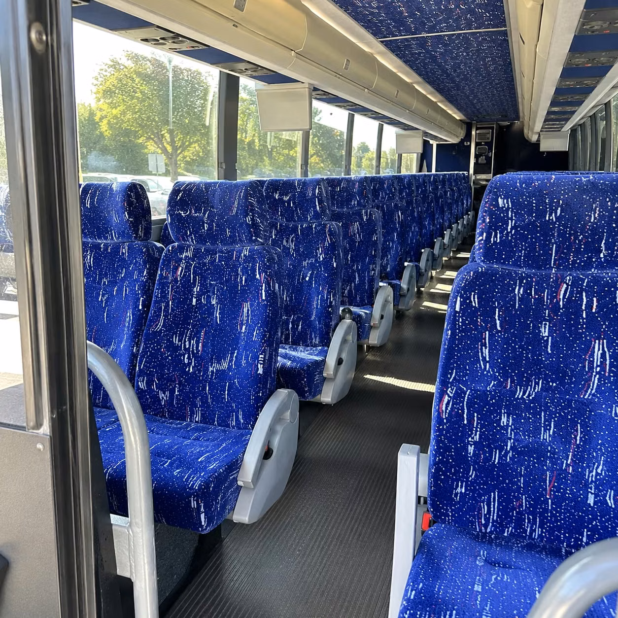 san antonio charter bus inside